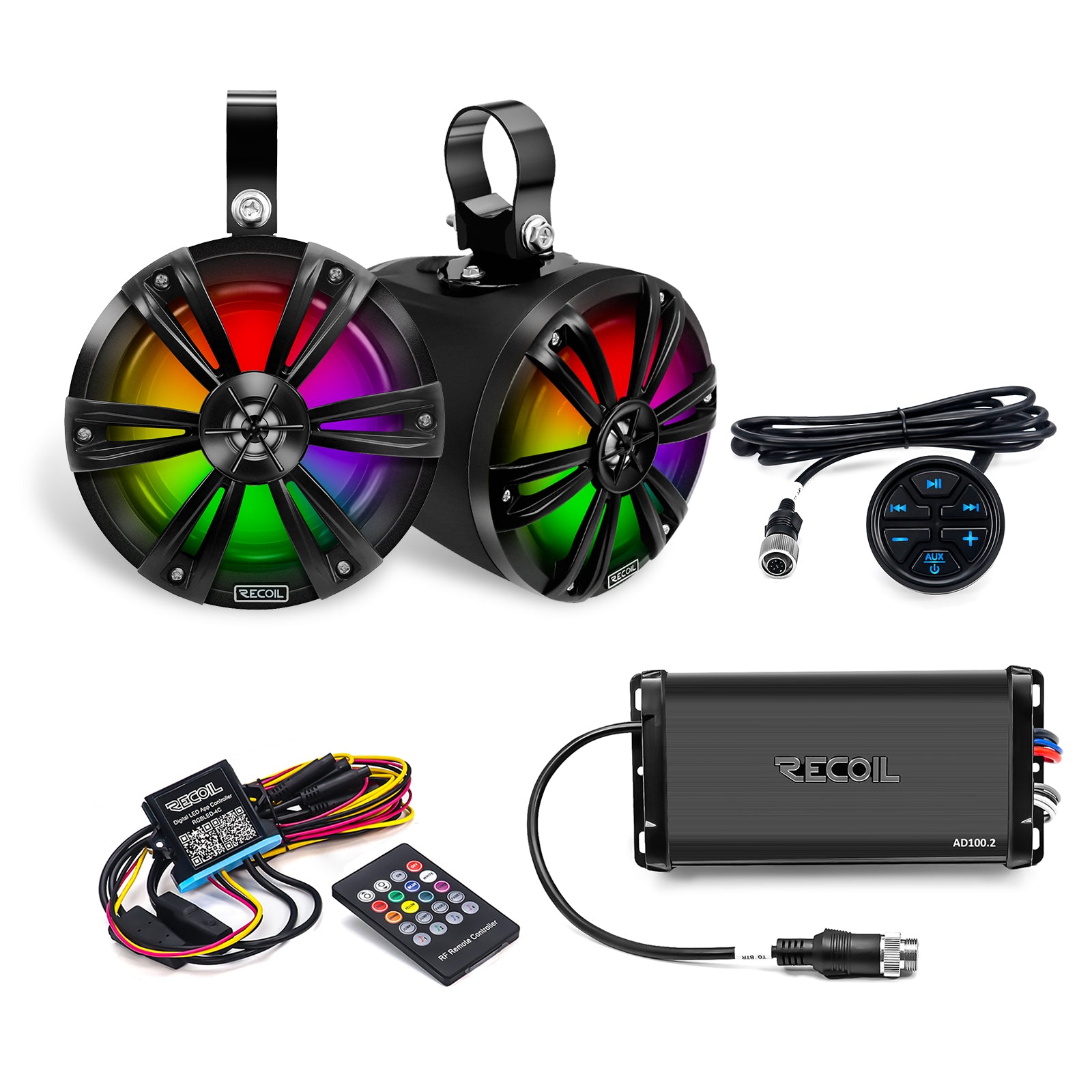 R6-P - Complete IPX6 Waterproof 600 Watts Pair Speaker Audio