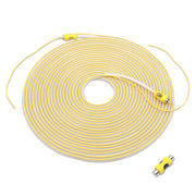 RVI34 - Triple-shielded 34ft Backup Camera Video Cable, Car Reverse Rear View Parking Camera Video Extension Cord with Trigger Wire, Tinned OFC for Tough Environment, Include Female Coupler and DC Cord