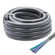 SW9C16-20 - 20-feet 9-conductor Speaker Cable, 16awg Pure OFC, Ultra-flex and Easy Peel Jacket, 4-channel Speaker Wire and Remote Wire