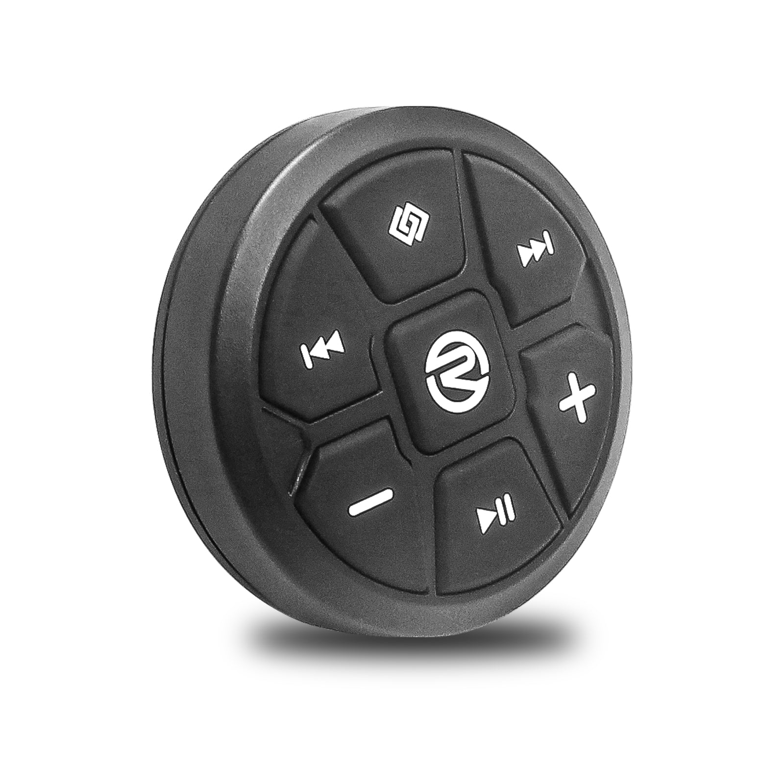 PRC-2B - Waterproof Bluetooth Media Button, Wearable & Steering Wheel Remote Control for Car, Bike, Boat and Powersports Vehicles (Color Black)
