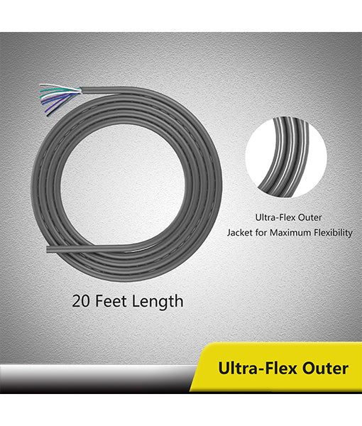 SW9C18-20 - Recoil 9-conductor Speaker Wire - 18awg OFC