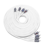 RMI423 - Echo Plus Series Tinned Oxygen Free Copper 4-channel 23ft RCA Audio Interconnects Cable for High-end Car Audio, Marine, Motorcycle & Utv/atv Audio, Triple-shielded with Noise Rejection