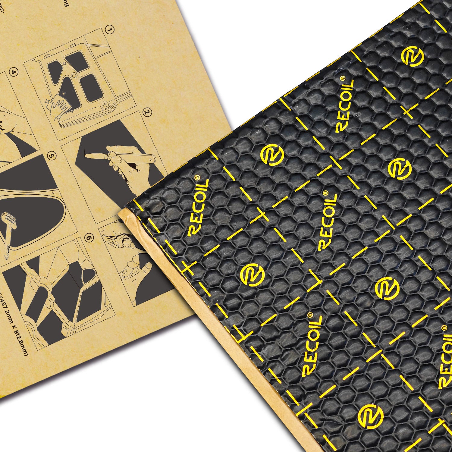 XLBK - 9-sheets Light-weight Dampening Mats, 18"x32"