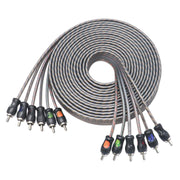 RCI620 - 100% Oxygen Free Copper 20ft 6-channel RCA Audio Cable, Twisted Pair with Noise Reduction