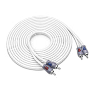 RMI217 - Echo Plus Series Tinned Oxygen Free Copper 2-channel 17ft RCA Audio Interconnects Cable for High-end Car Audio, Marine, Motorcycle & Utv/atv Audio, Triple-shielded with Noise Rejection for Tough Environment