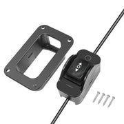 LAS3 - DPDT 25a 12v DC Motor Polarity Reversing Momentary Rocker Switch with Universal Bracket for Flush and Surface Mounting