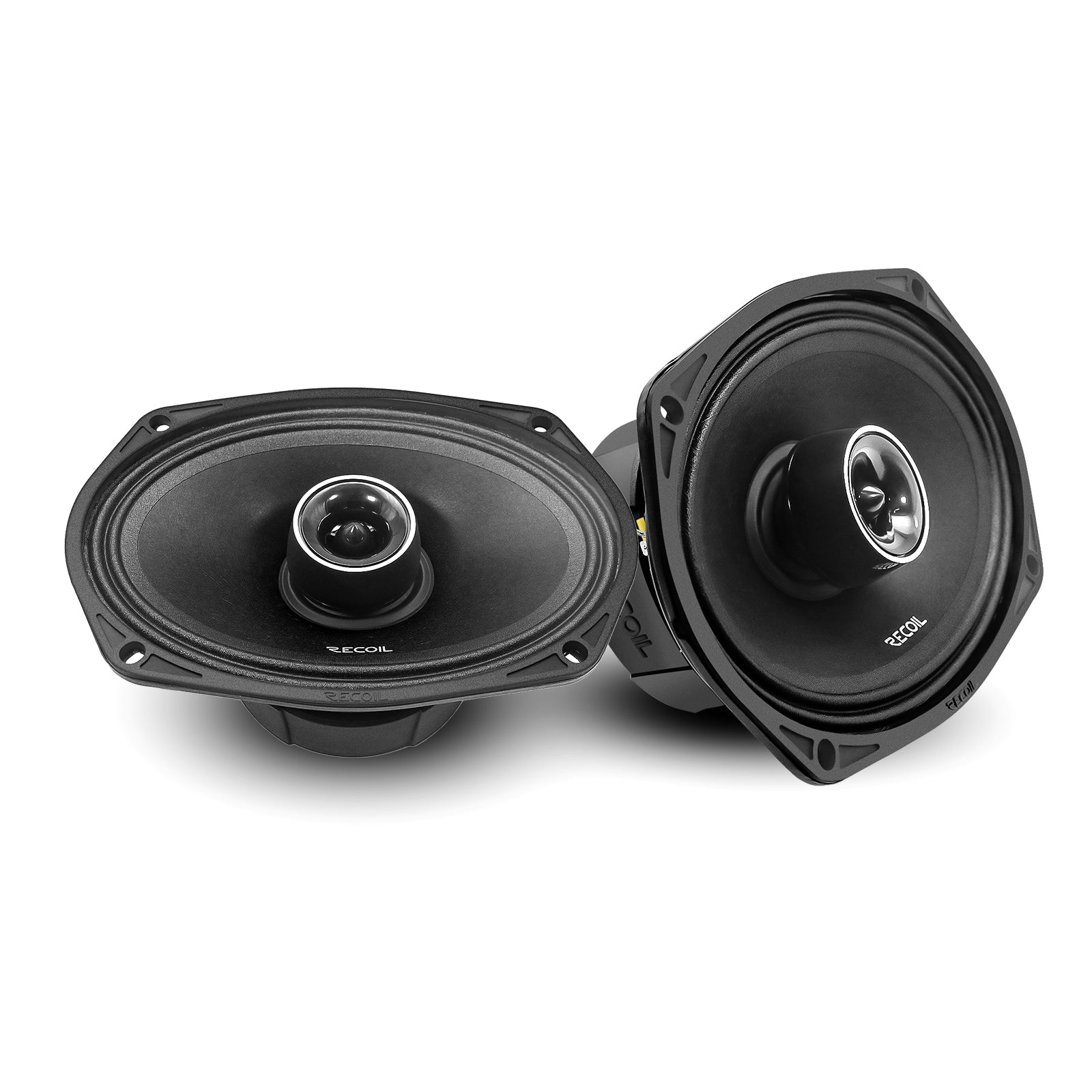 MX69 - Pair 6x9-inch 2-way Pro Audio High Output Midrange Coaxial Speakers with Built-in Bullet Tweeters
