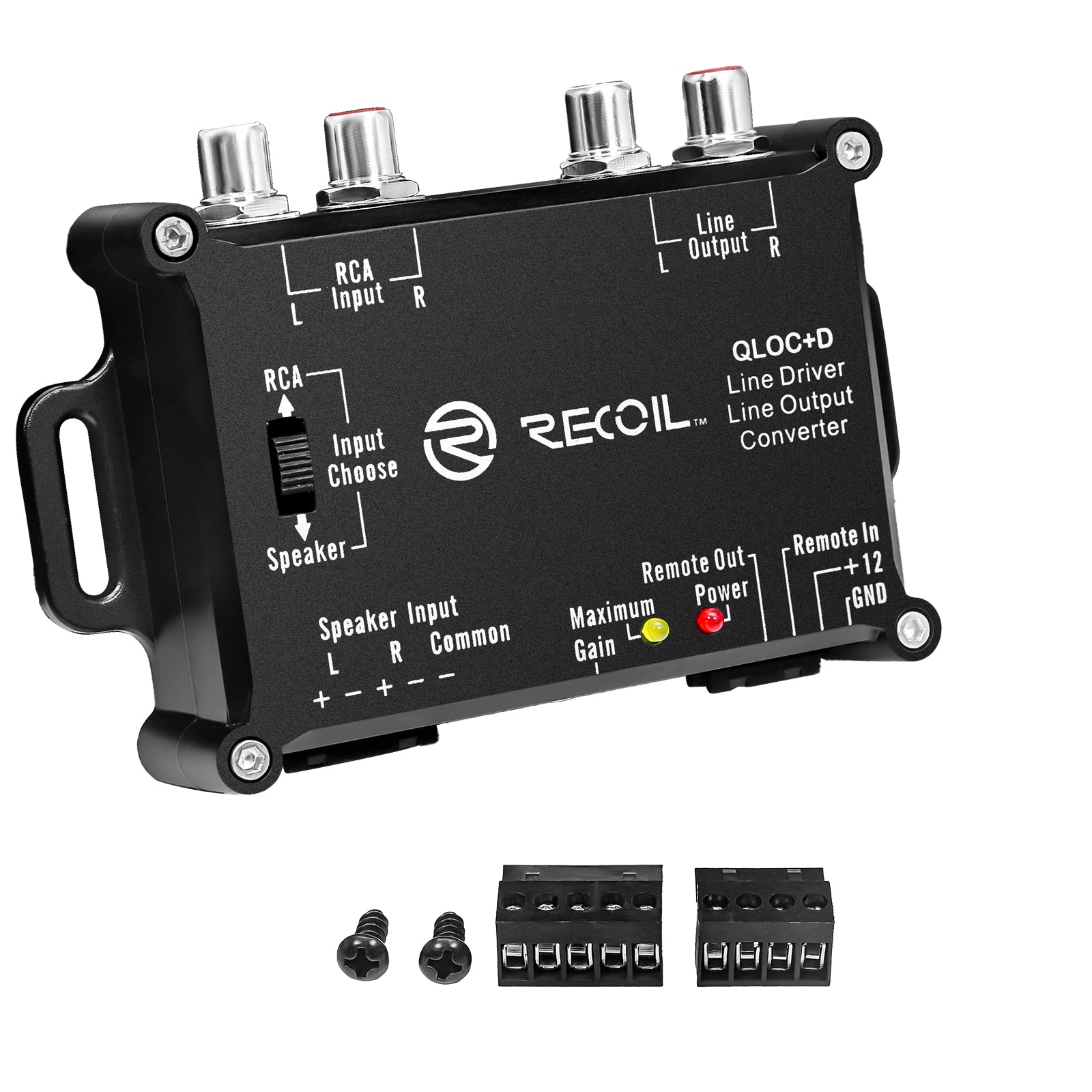 QLOCD - Active 2-channel Line Output Converter & Line Driver 2-in-1, 10v Line Output Signal with Auto Sense Remote Turn-on