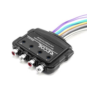 MALOC4 - 4-channel Adjustable Micro Line Output Converter with 10v Output and Remote Turn-on Trigger