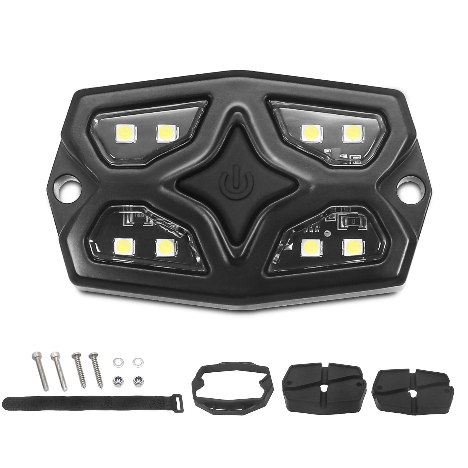 DDL-W - UTV Golf Cart Dome Light Map Light Interior Light Universal 12-30v LED Light with Roll Bar Mount, IPX7 Waterproof, Super Bright LED with On/off Switch, for UTV ATV Golf Cart Boat RV Van Travel Trailer Off-road Vehicle, White LED