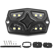 DDL-W - UTV Golf Cart Dome Light Map Light Interior Light Universal 12-30v LED Light with Roll Bar Mount, IPX7 Waterproof, Super Bright LED with On/off Switch, for UTV ATV Golf Cart Boat RV Van Travel Trailer Off-road Vehicle, White LED