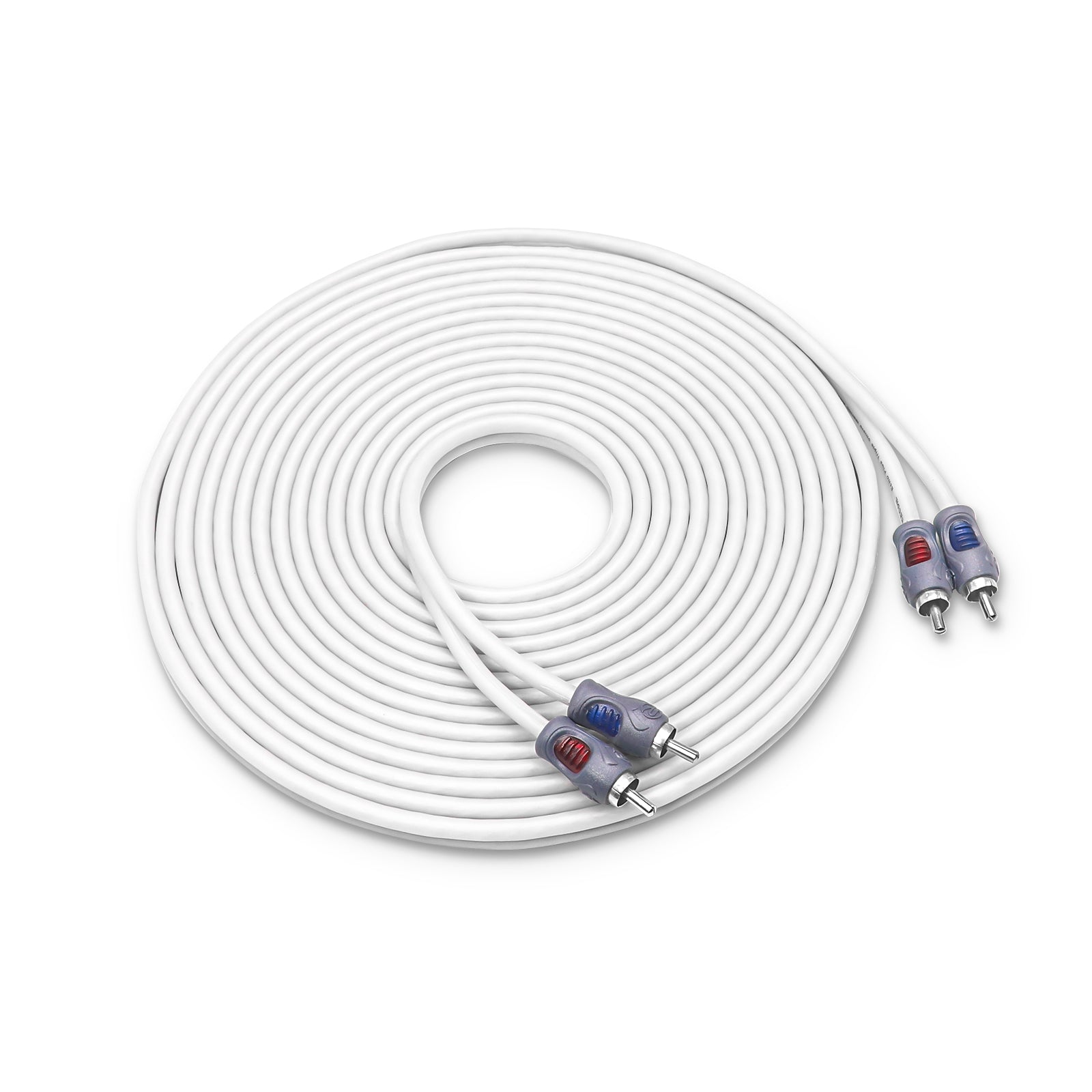 RMI220 - Echo Plus Series Tinned Oxygen Free Copper 2-channel 20ft RCA Audio Interconnects Cable for High-end Car Audio, Marine, Motorcycle & Utv/atv Audio, Triple-shielded with Noise Rejection for Tough Environment