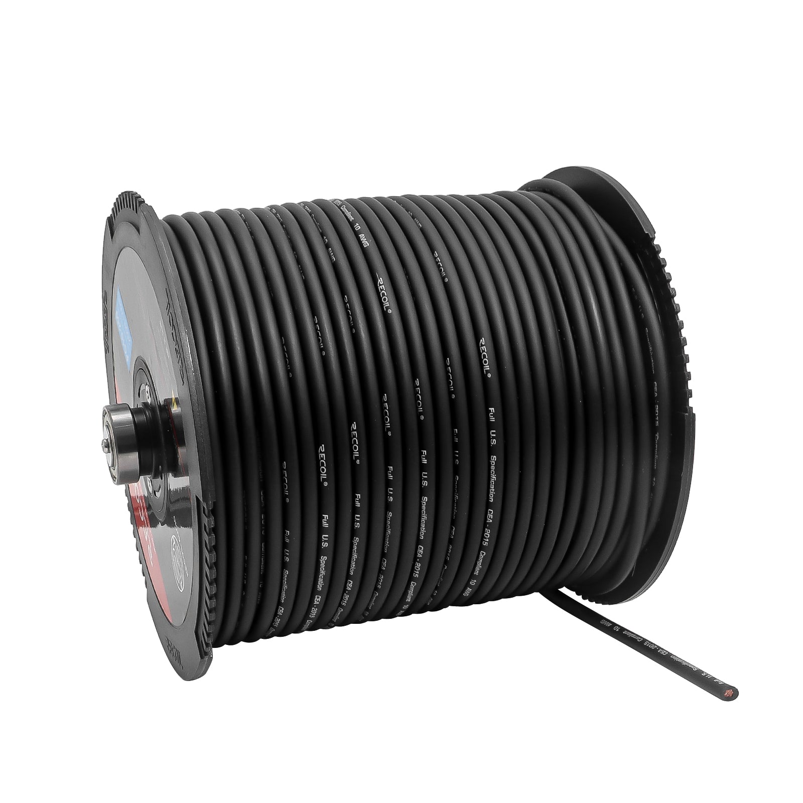 PW10-250 - Premium True Spec 10 Gauge Power Wire, 99.9% Oxygen-free Pure Copper , Flexible Soft Touch Red PVC Jacket (250 Feet/spool)