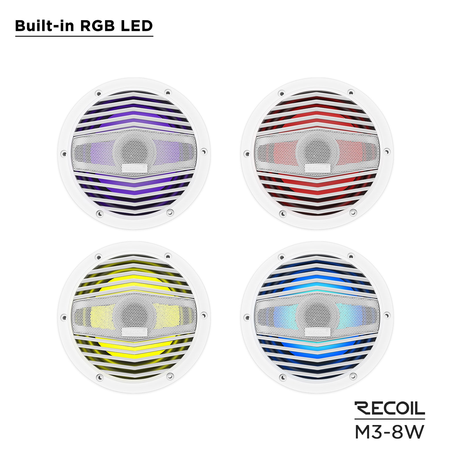 M3-8W - 8-inch Marine Speakers