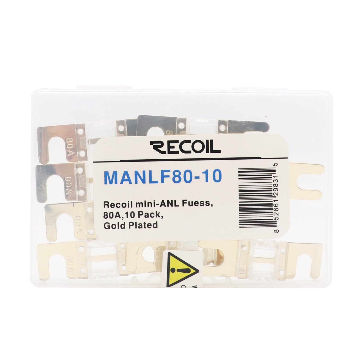 MANLF80-10 - 10 Pack 80a Mini-anl Fuses Gold Plated