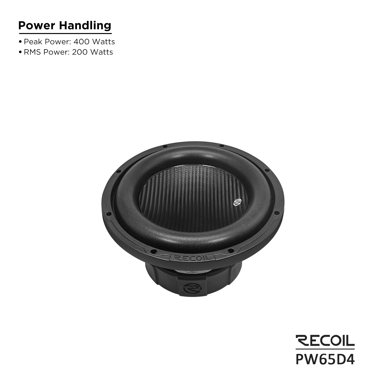 PW65D4 - 6.5-inch Dual 4-ohm Subwoofer