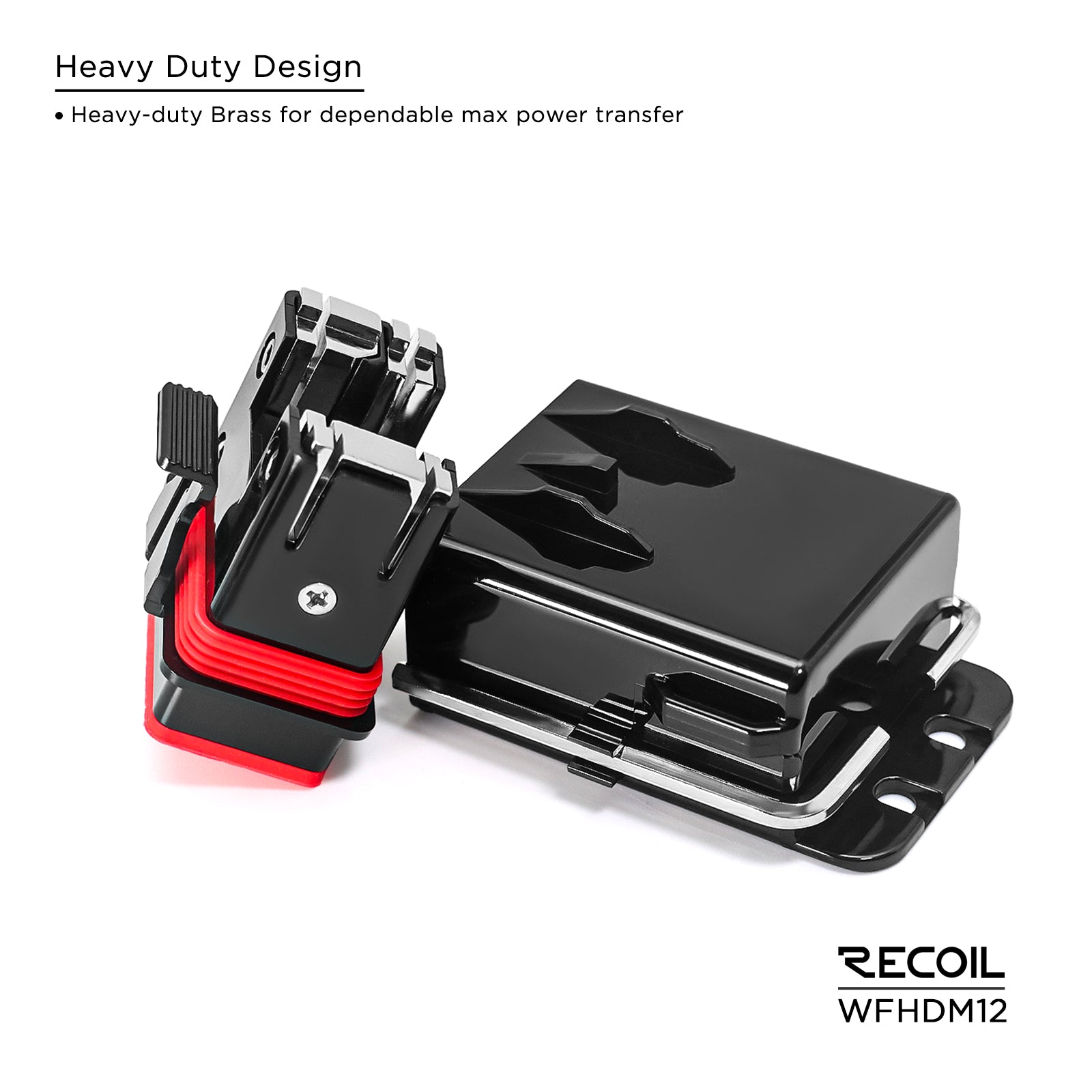 WFHDM12 - Waterproof Dual Maxi or Mini-anl Fused Distribution Block, 1x0/4awg Input & 2 X 6/8awg Outputs