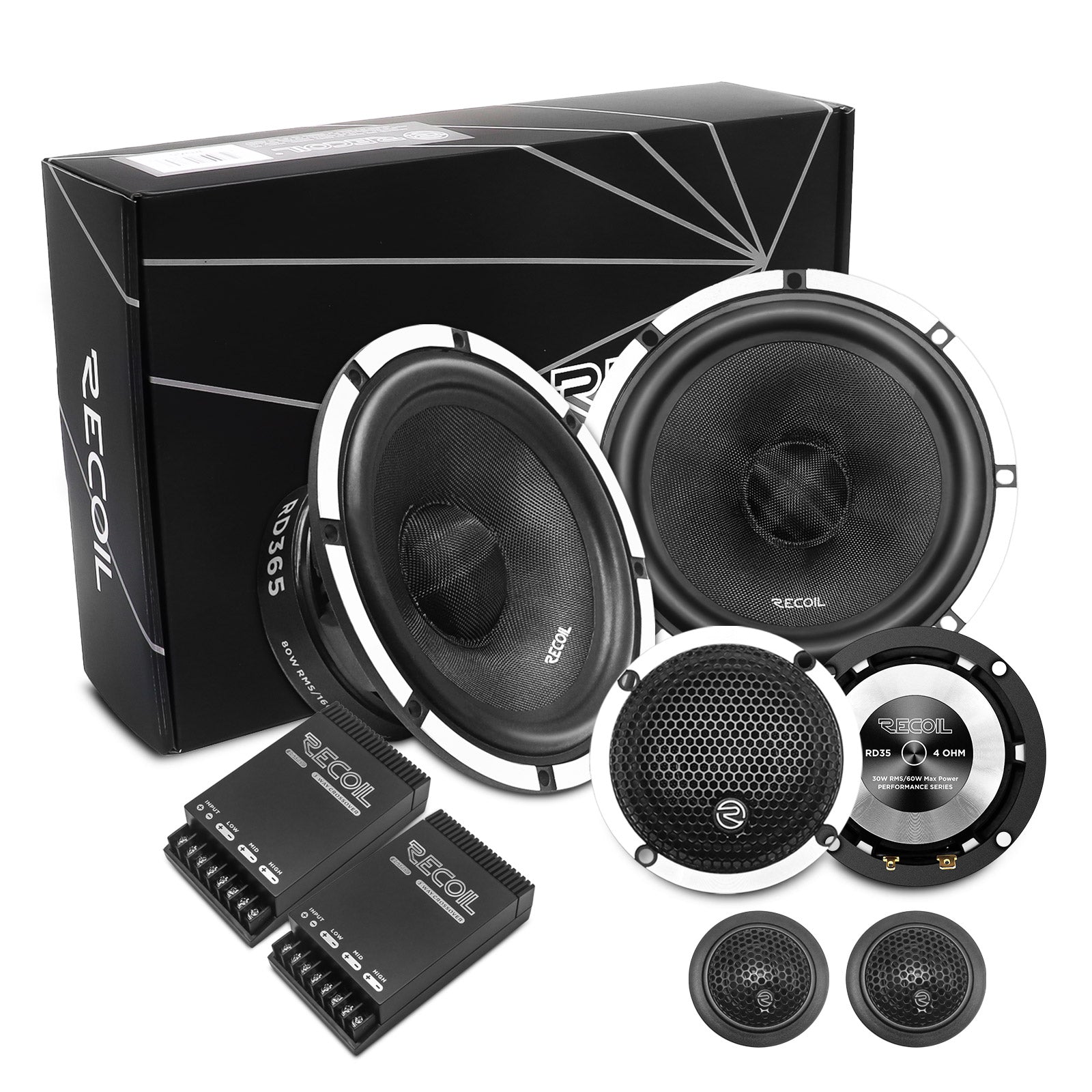 RD365 - 6.5" 3-way Component Speaker