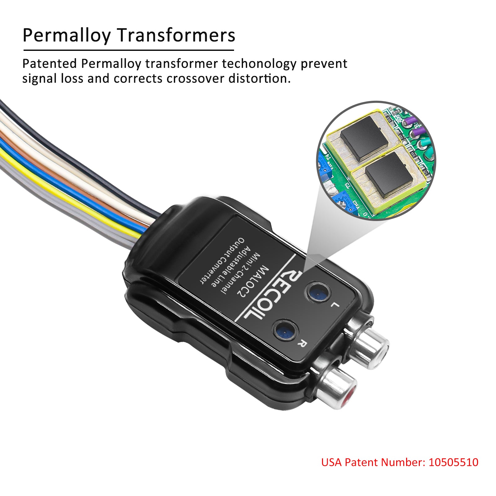 MALOC2 - 2-channel Adjustable Micro Line Output Converter with 10v Output and Remote Turn-on Trigger