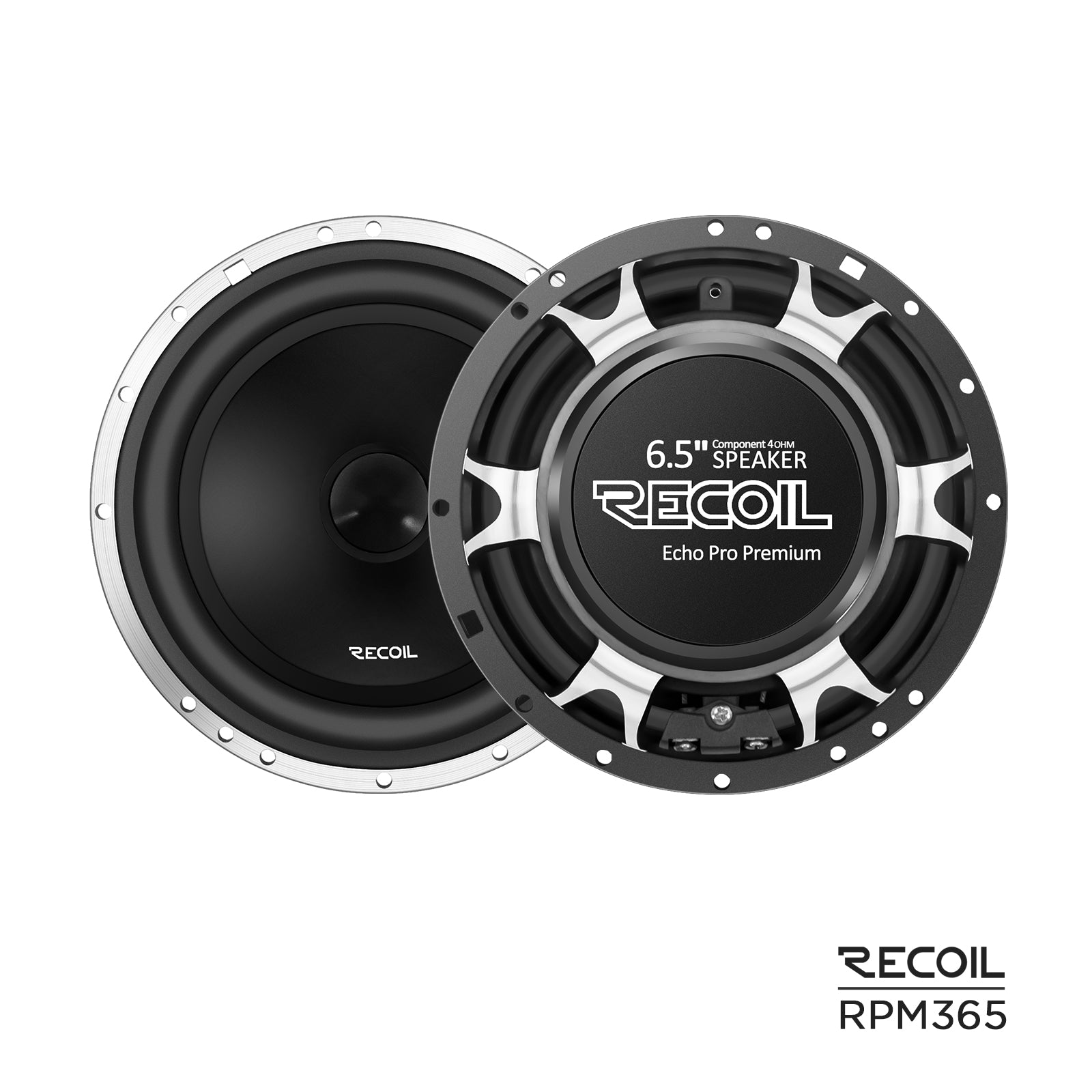 RPM365 - 6.5 Inch 3 Way Component Speaker, Echo Pro Premium