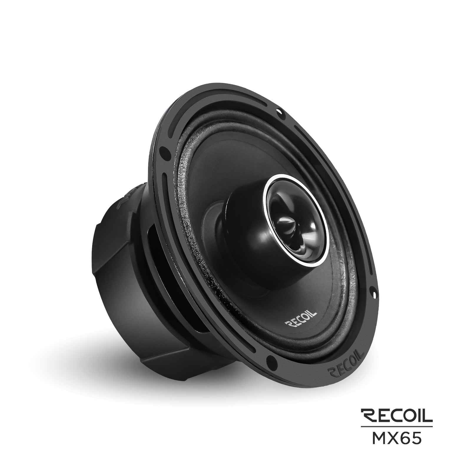 MX65 - Pair 6.5-inch 2-way Pro Audio Midrange Coaxial Speakers with Built-in Bullet Tweeters, Water Resistant, Grills Included