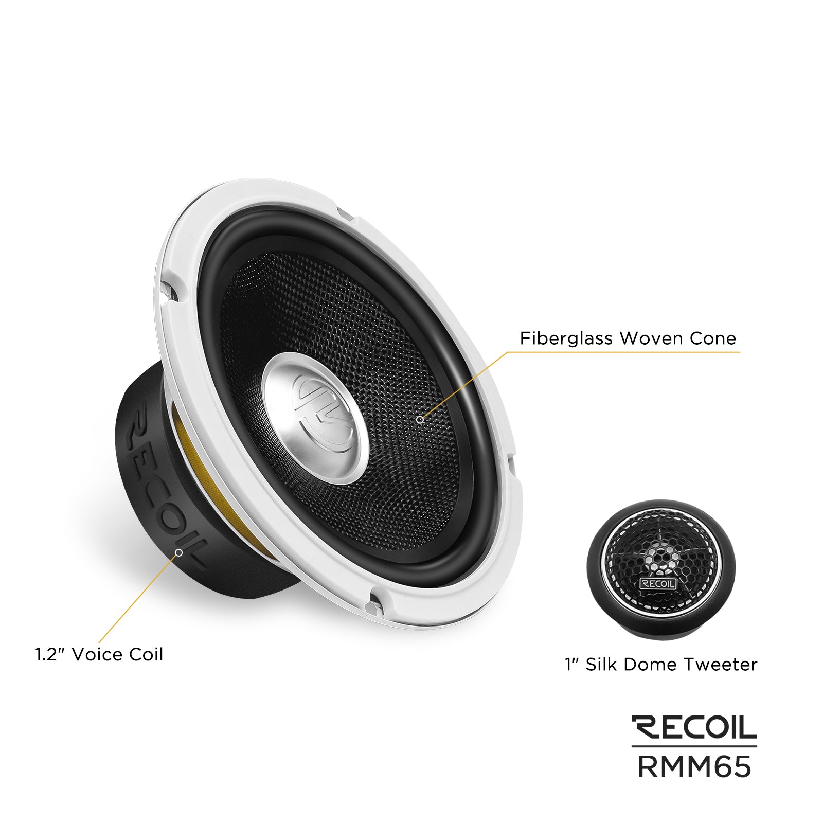RMM65 - Echo Plus Series 6.5-inch Car Audio Component Speaker System
