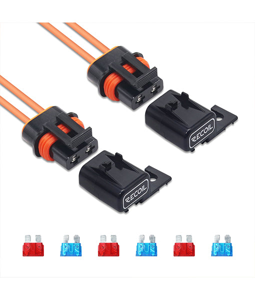 WFH16-2 - Weatherproof Ato/atc Fuse Holder with Cover, with 10a and 15a Fuses (2 Pack)