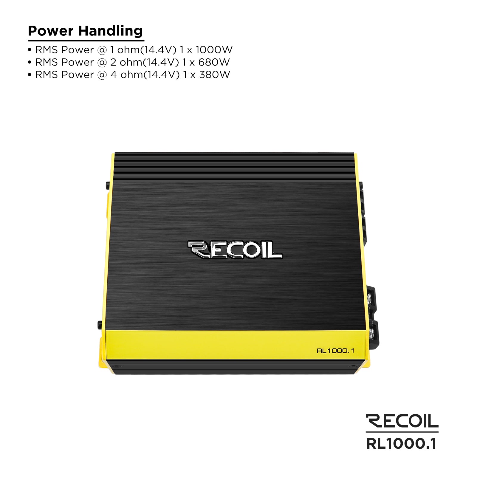 RL1000.1 - 1000 Watss Class-D Mono Amplifier