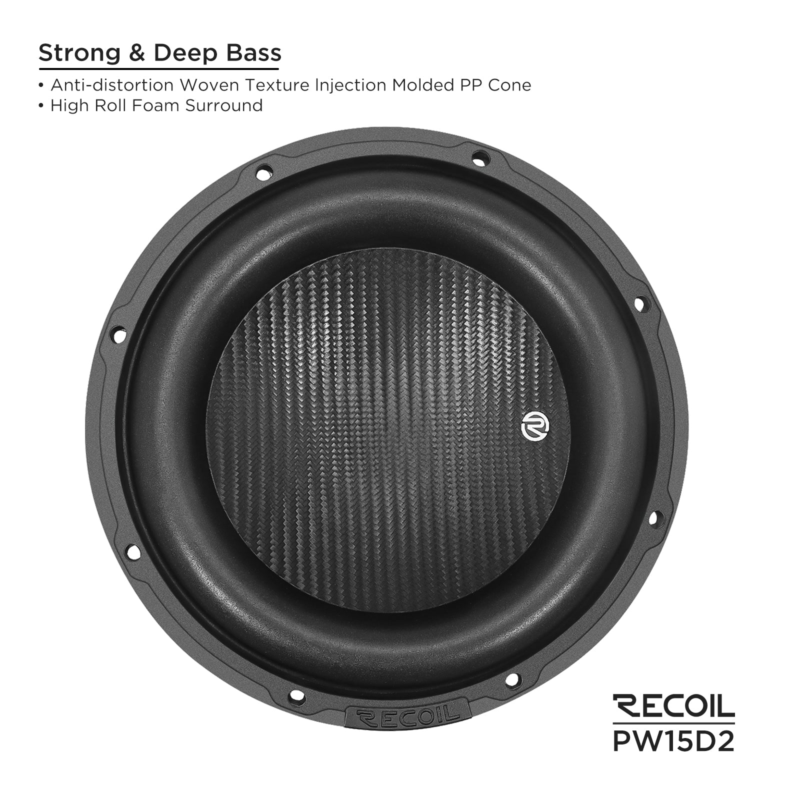 PW15D2 - 15-inch Dual 2-ohm Subwoofer