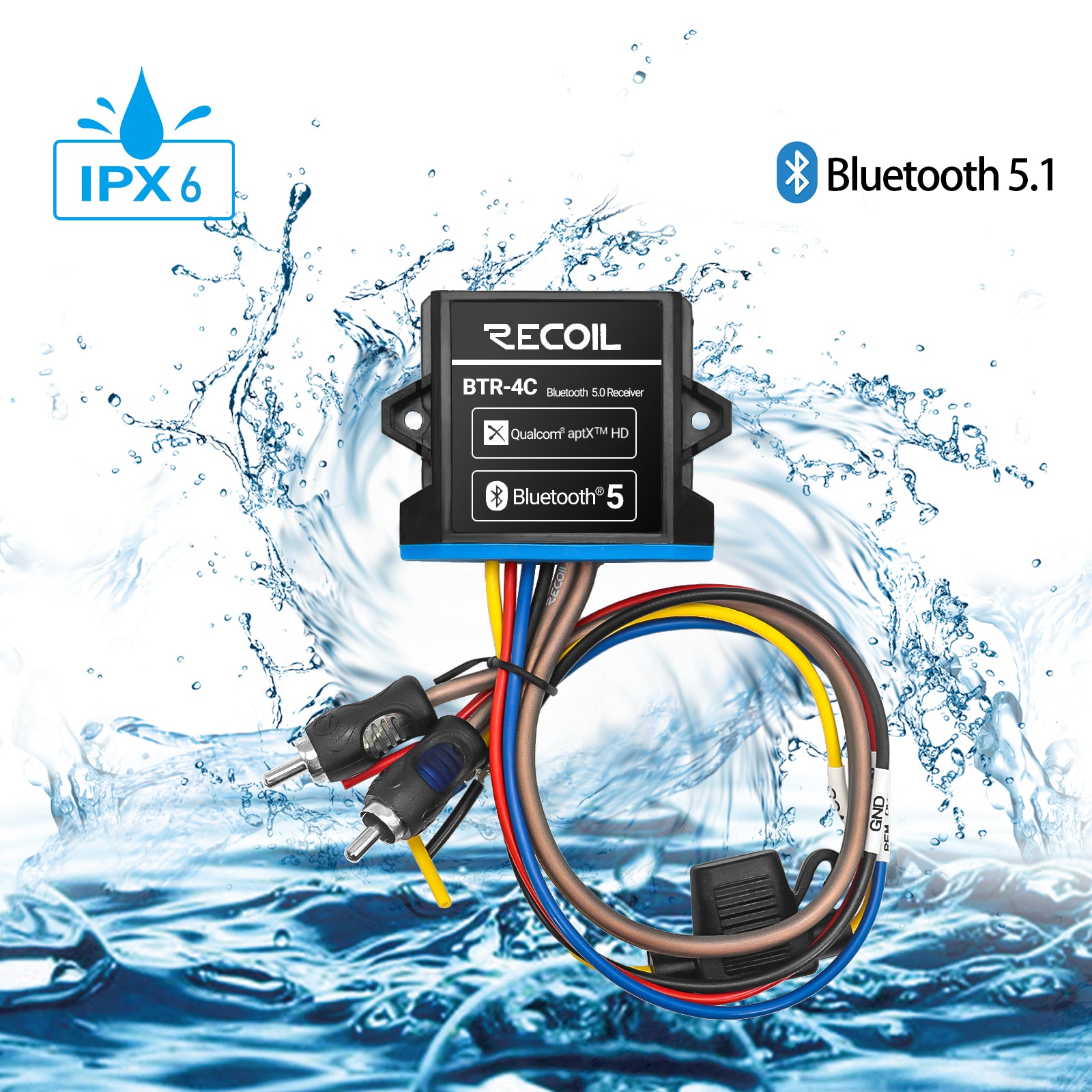 BTR-4C - Waterproof Bluetooth Receiver