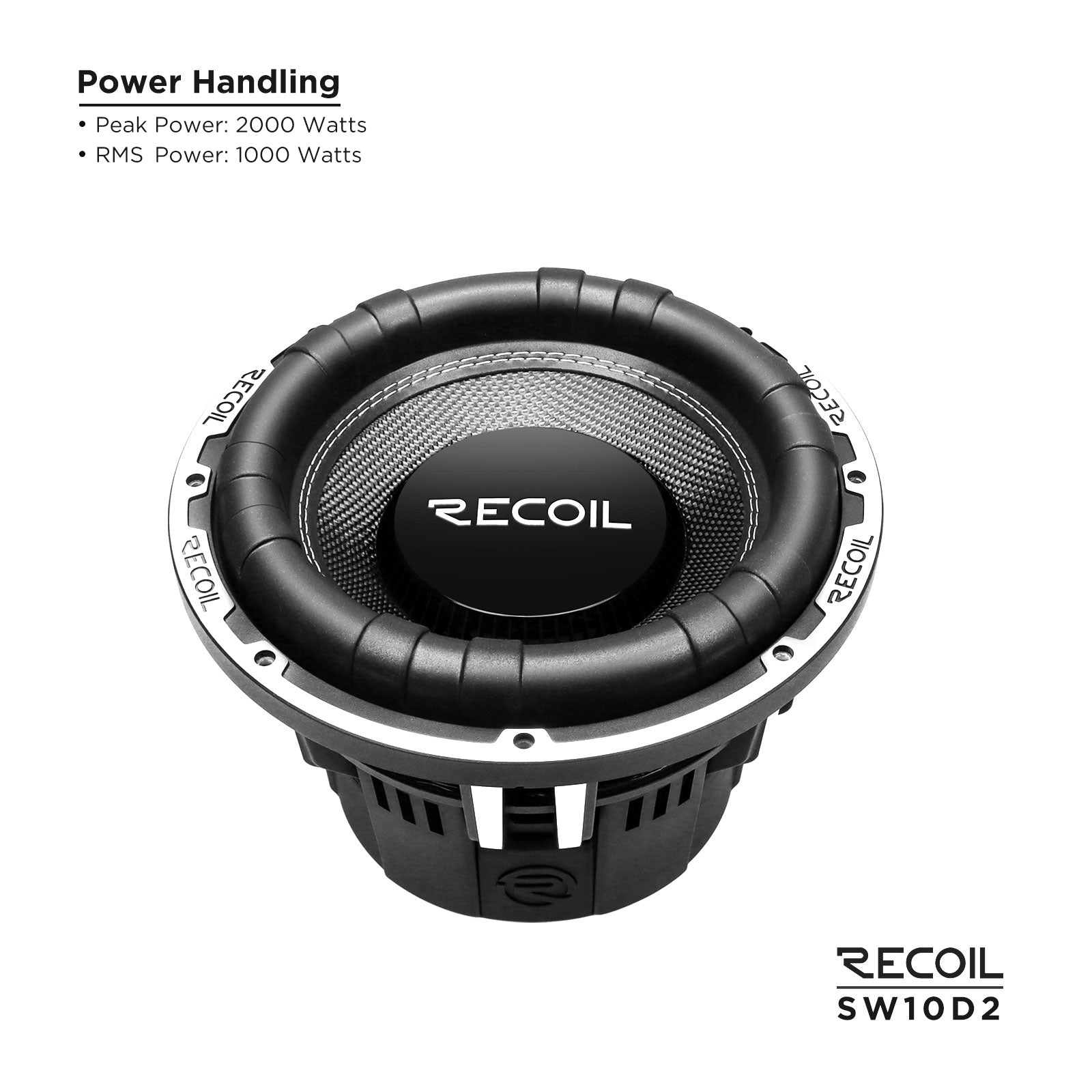 SW10D2 - 10-inch Dual 2-ohm Subwoofer