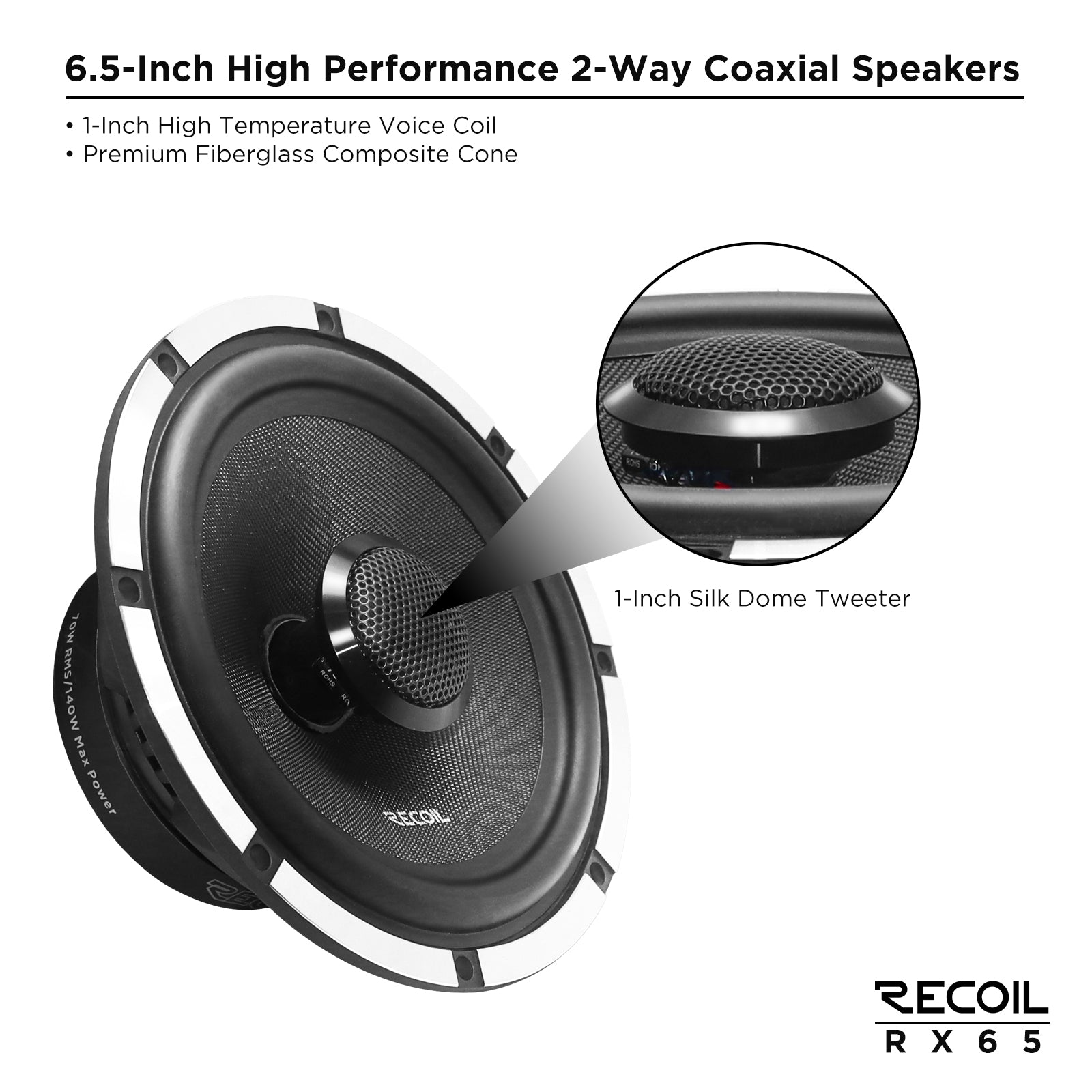 RX65 - Echo Pro Series Speaker System,2-way Coaxial Speaker