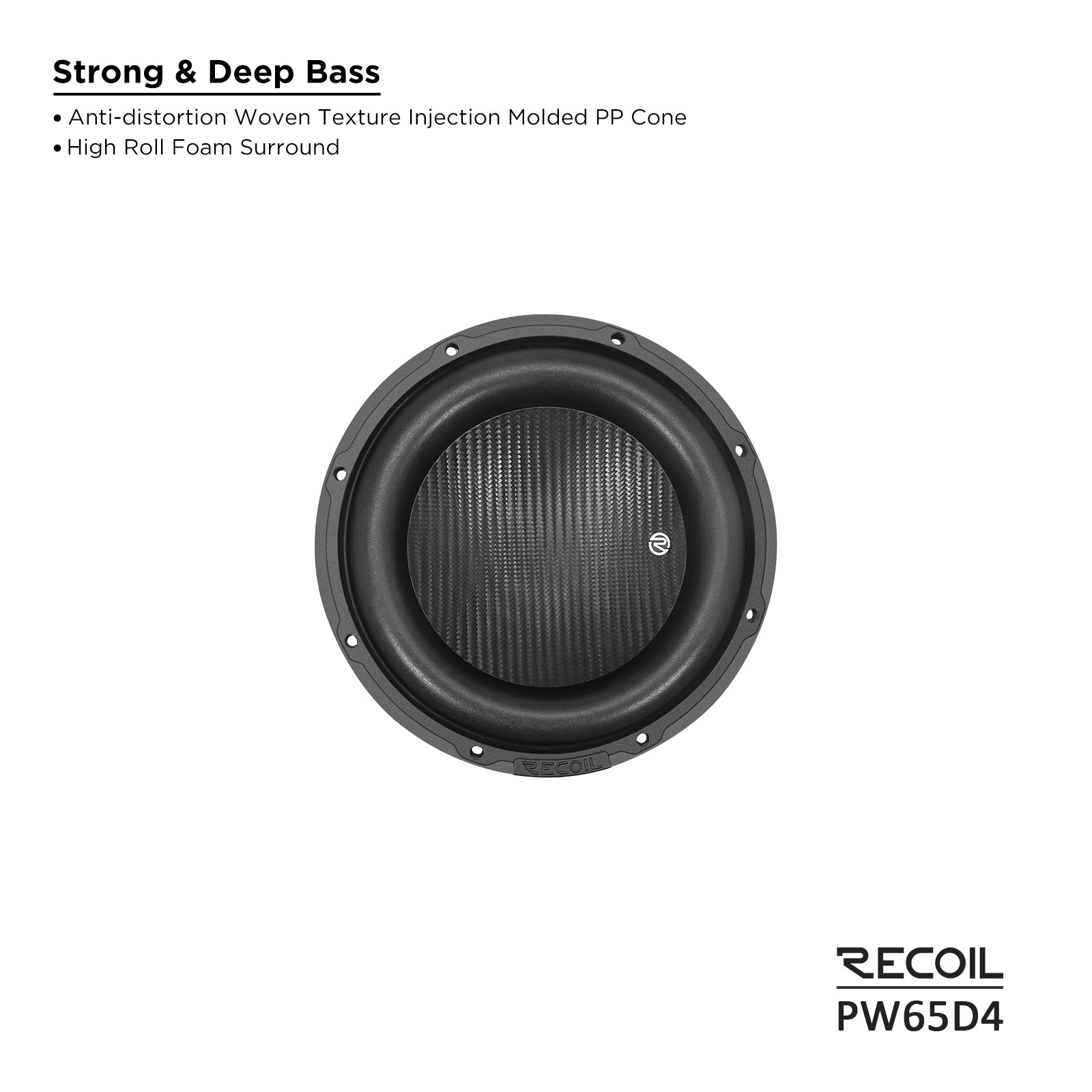PW65D4 - 6.5-inch Dual 4-ohm Subwoofer