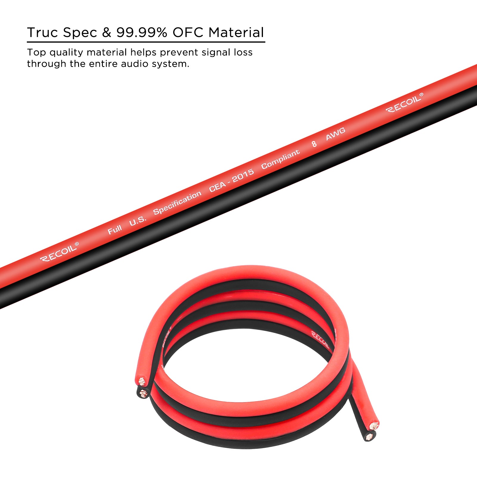 SW8-80 - OFC 8 AWG Spool Speaker Wire