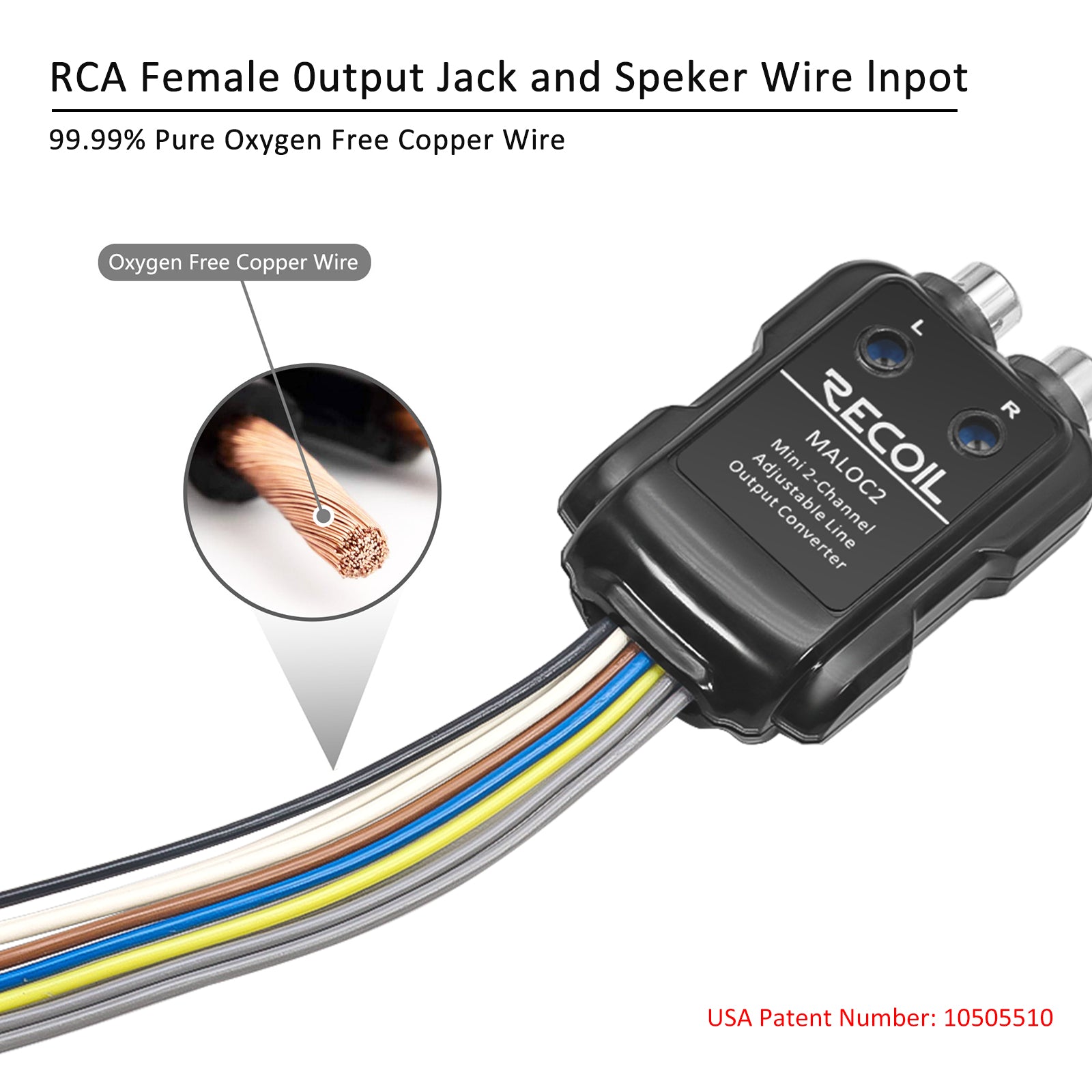 MALOC2 - 2-channel Adjustable Micro Line Output Converter with 10v Output and Remote Turn-on Trigger