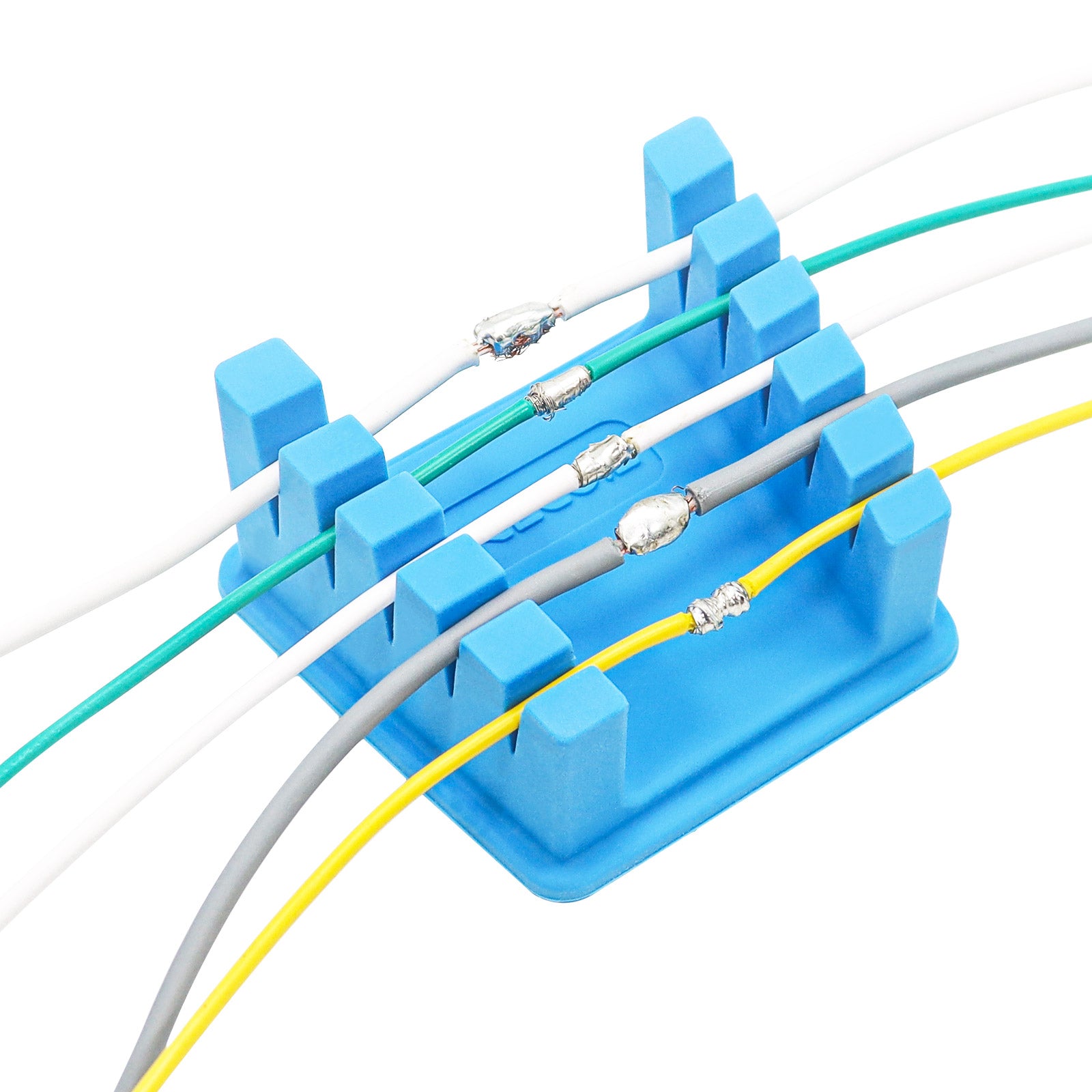 SWSS - Silicone Wire Harness Soldering Holder, Wire Leads Clamp Stand with Neo Magnets Base, Holds 30awg to 12awg Wires, High Temperature Silicone, One Piece