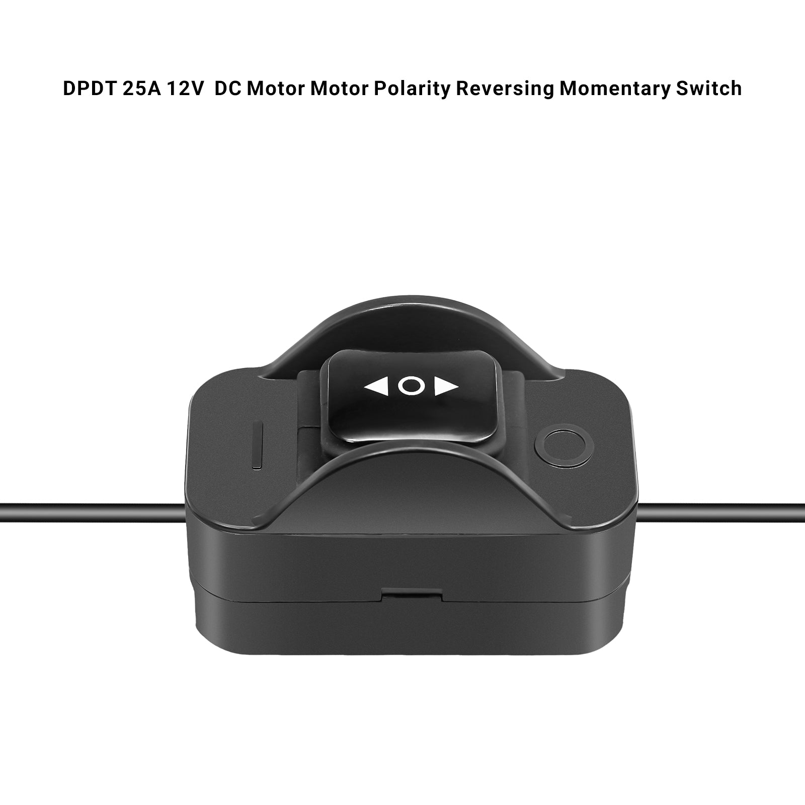 LAS3 - DPDT 25a 12v DC Motor Polarity Reversing Momentary Rocker Switch with Universal Bracket for Flush and Surface Mounting