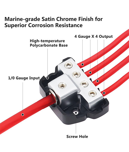 DB14 - Recoil 4 Way Power Distribution Block