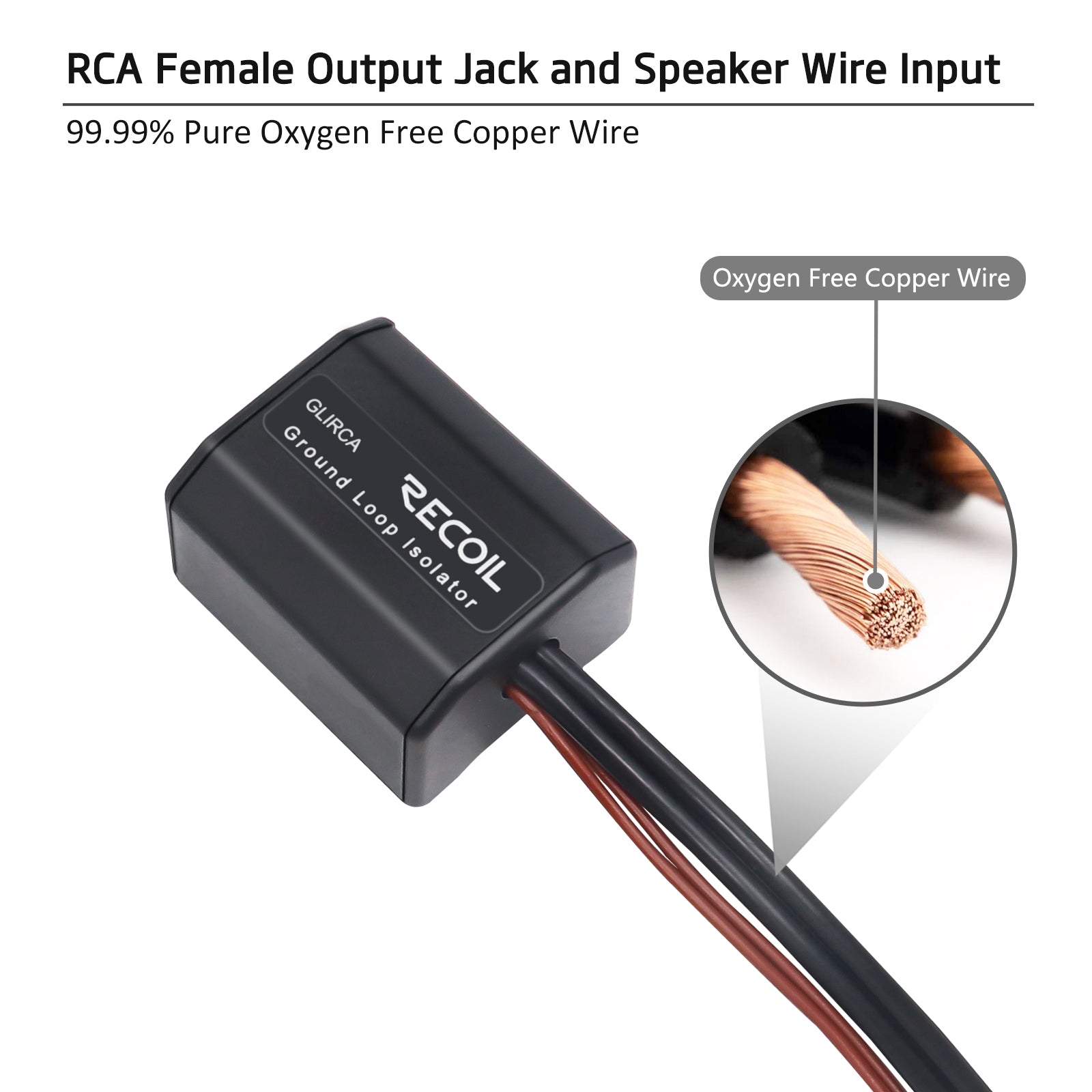 GLIRCA2 - 2-channel RCA Stereo Ground Loop Isolator