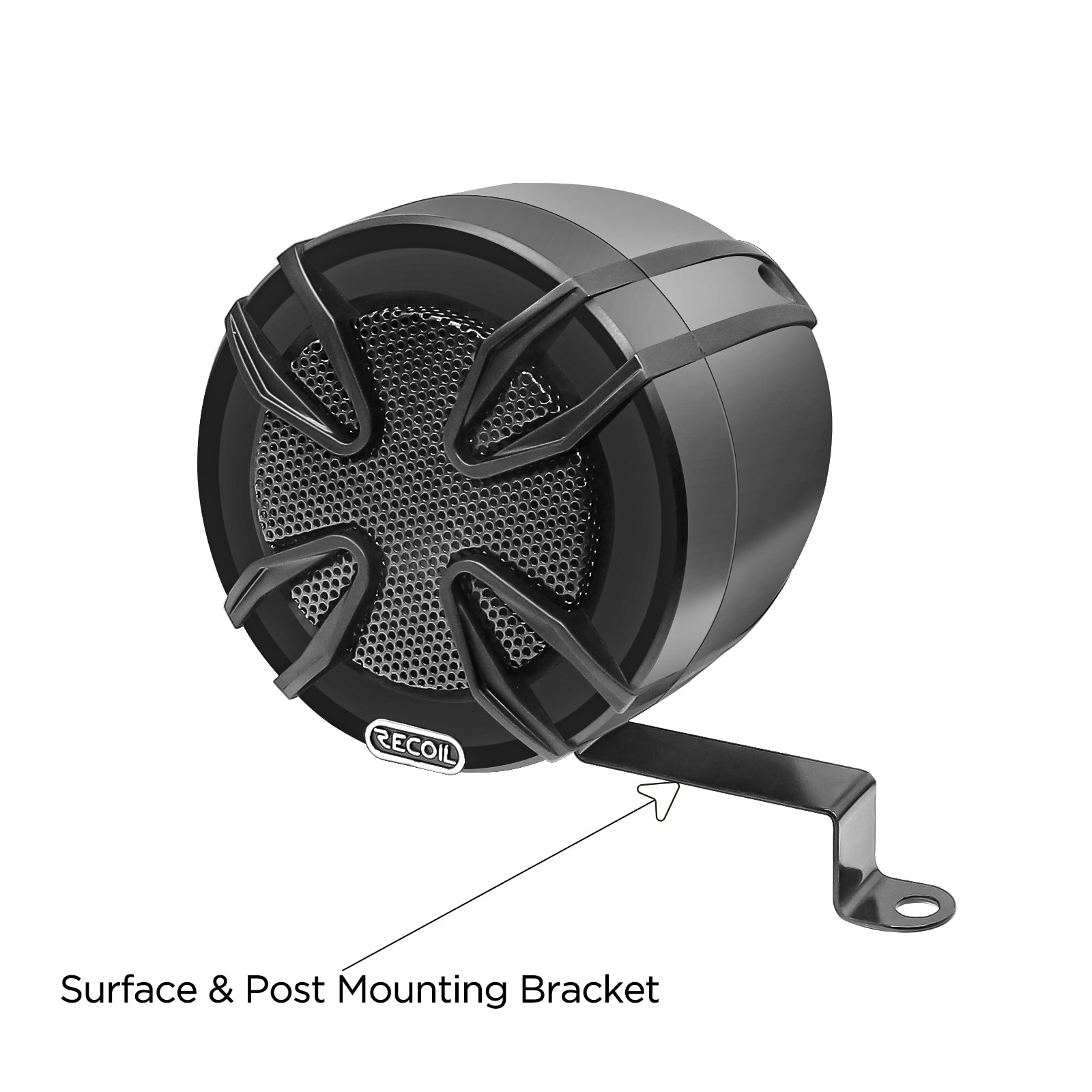 R3B-P - Complete Pair Bluetooth Speakers System, Super Loud 3” Speakers, 360 Watts Class-D Amplifier with Built-in Bluetooth, Waterproof Wireless Remote, Great for Use with ATV, Motorcycle, Golf Cart & 12 Volt Vehicles