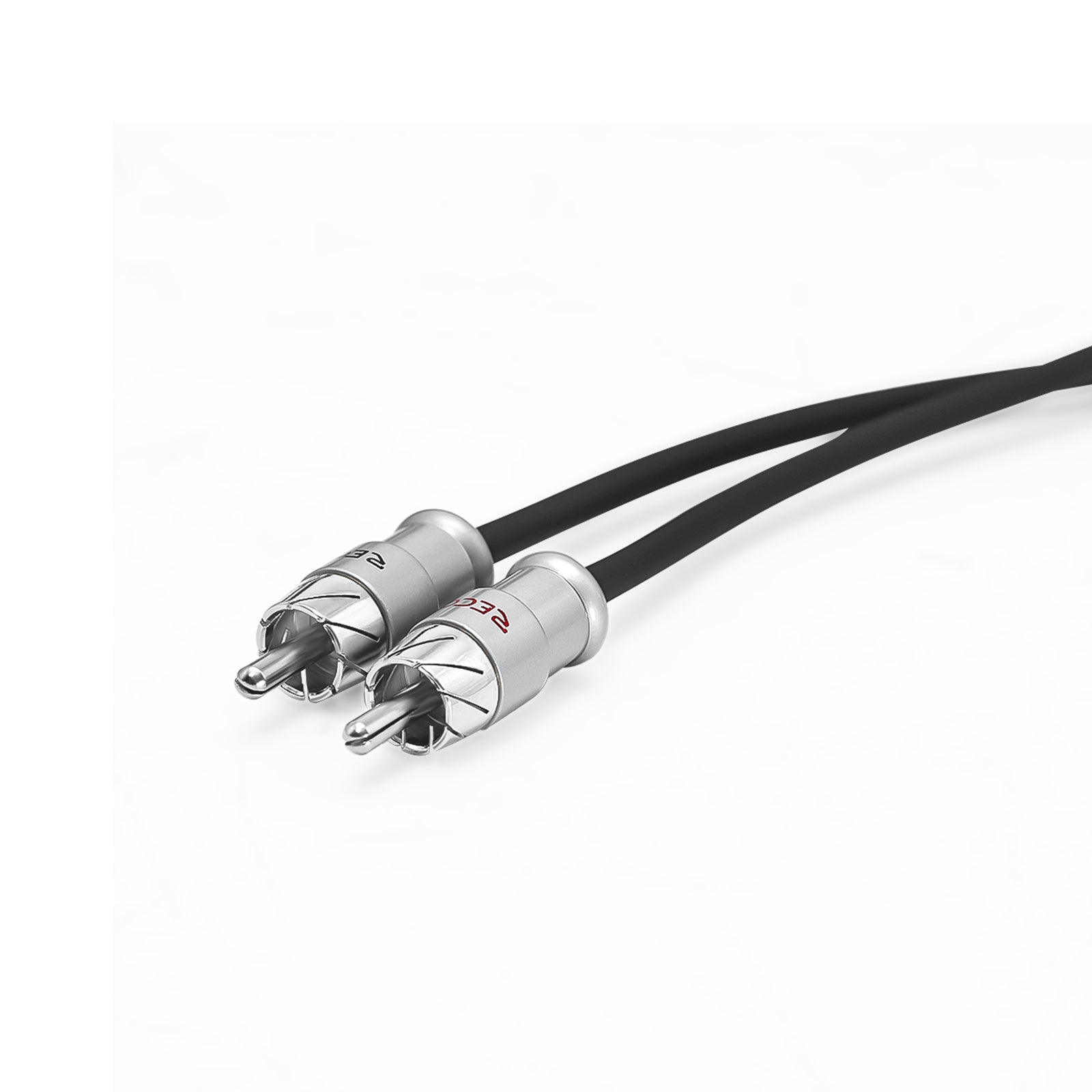 XI29 - Echo Max Series Premium 99.99% Oxygen Free Copper 9ft 2-channel RCA Audio Interconnects Cable, with Machined Brass Connectors & Braided Nylon Jacket