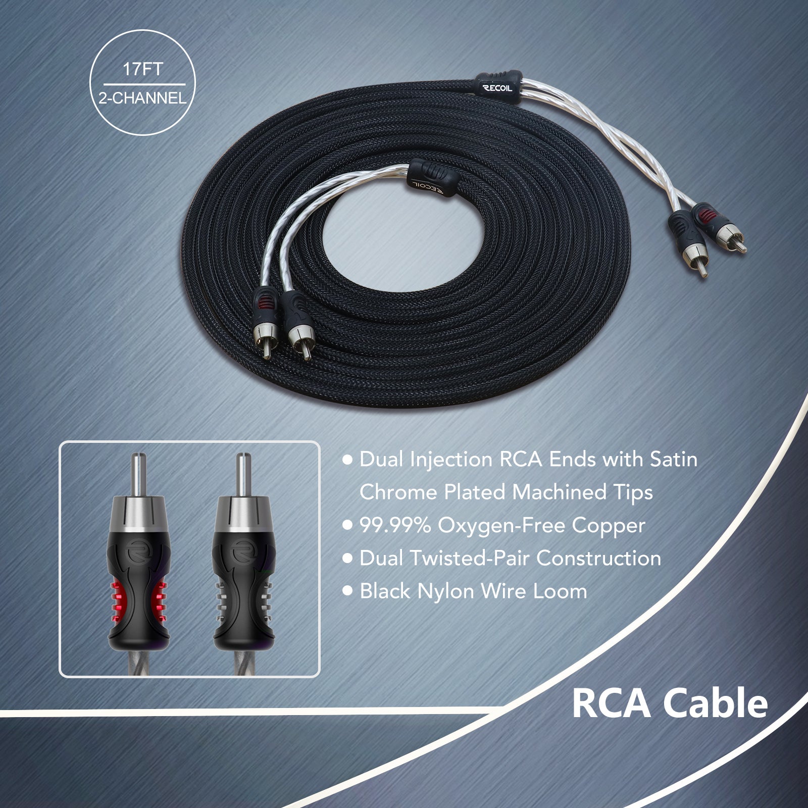 PCK0D - True 0 Gauge 99.99% Oxygen Free Copper Car Audio Dual Amplifiers Complete Installation Wiring Kits