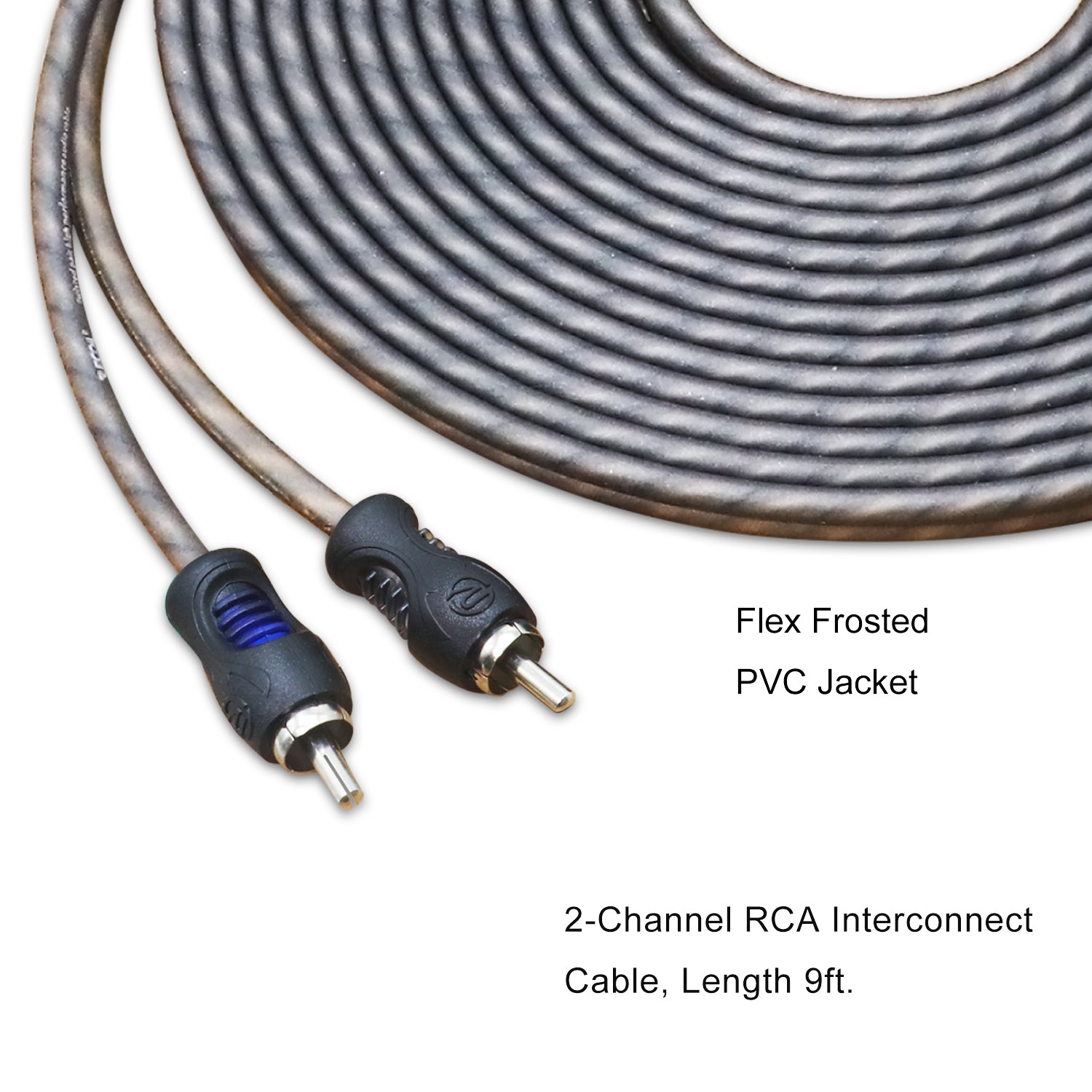 RCI212 - 100% Oxygen Free Copper 12ft 2-channel RCA Audio Cable, Twisted Pair with Noise Reduction