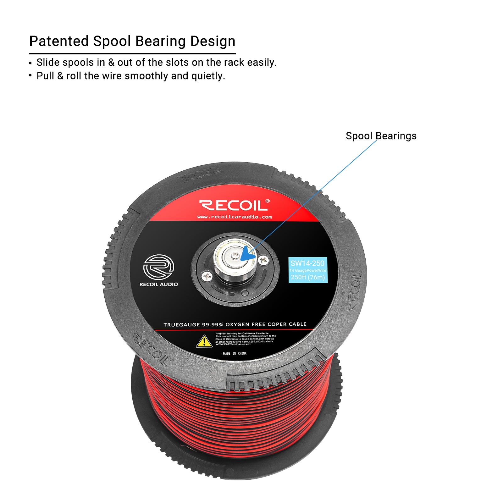 SW14-250 - Premium True Spec 14 Gauge Speaker Wire 99.9% Oxygen-free Pure Copper – Super Flexible Jacket (250 Feet/spool)