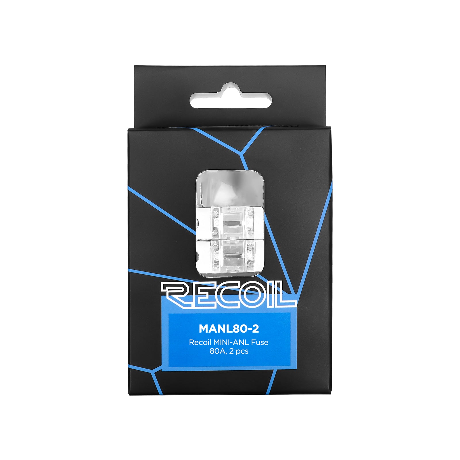 MANL80-2 - 2 Pack 80a Mini-anl Fuses Gold Plated