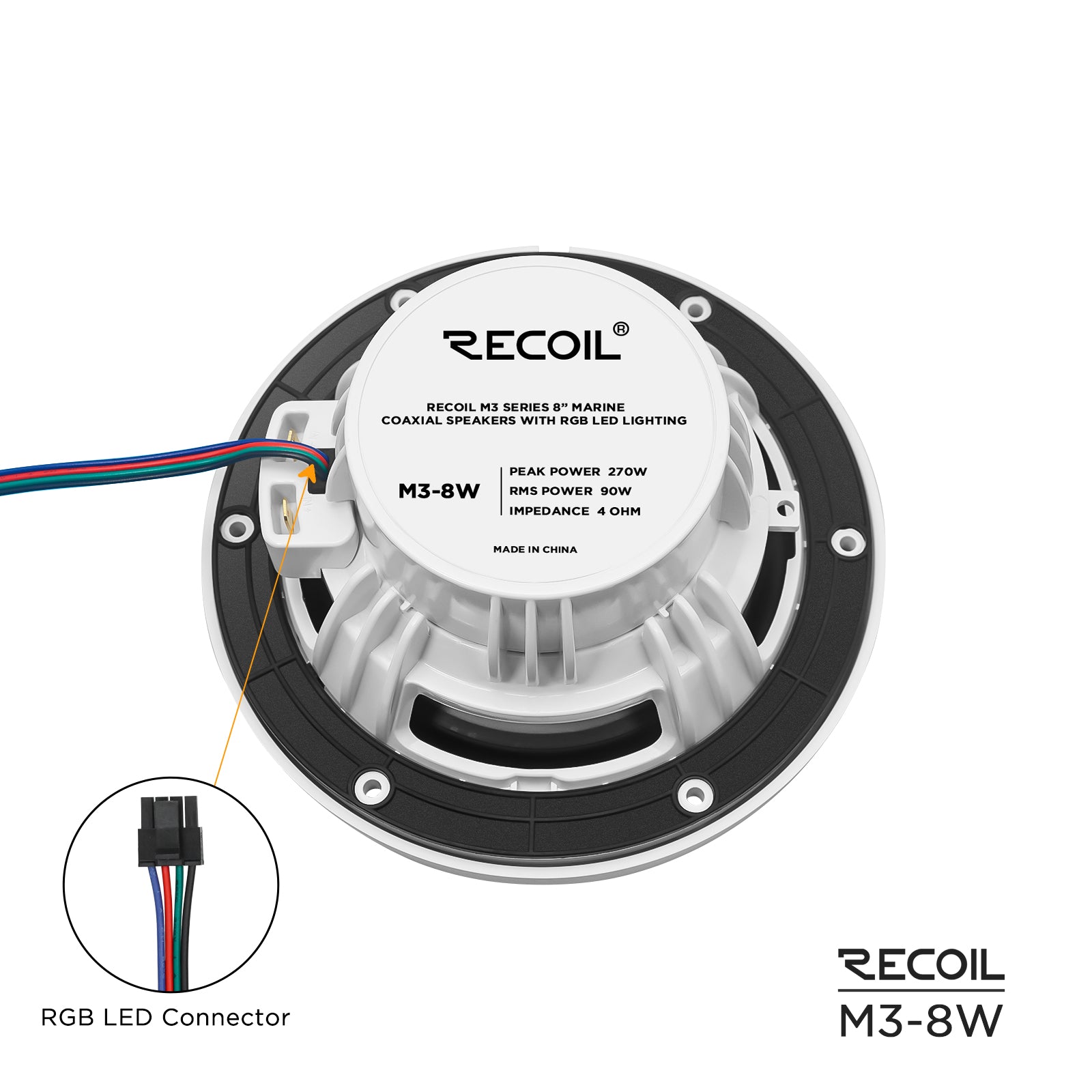 M3-8W - 8-inch Marine Speakers