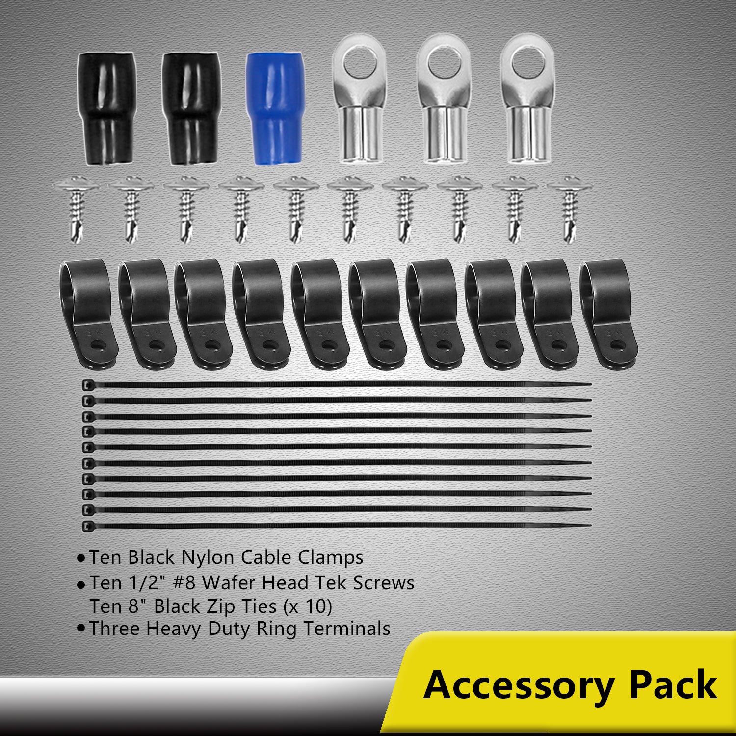 RBG3 - True Spec 1/0 Gauge Wire Big 3 Amp Wiring Upgrade Kits for Car Audio Systems