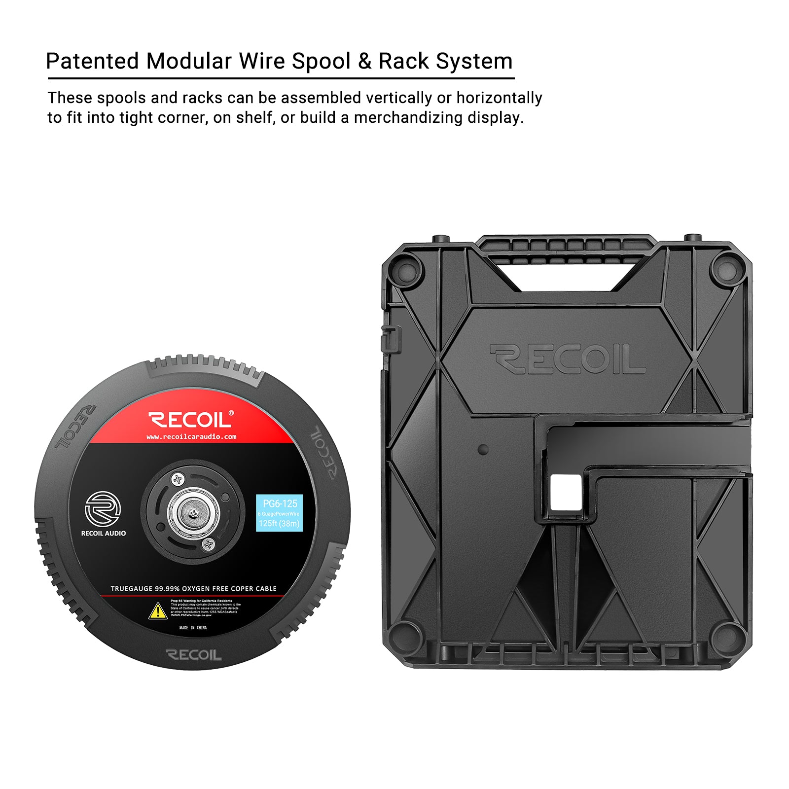 PG6-125 - Premium True Spec 6 Gauge Ground Wire, 99.9% Oxygen-free Pure Copper , Flexible Soft Touch Black PVC Jacket (125 Feet/spool)