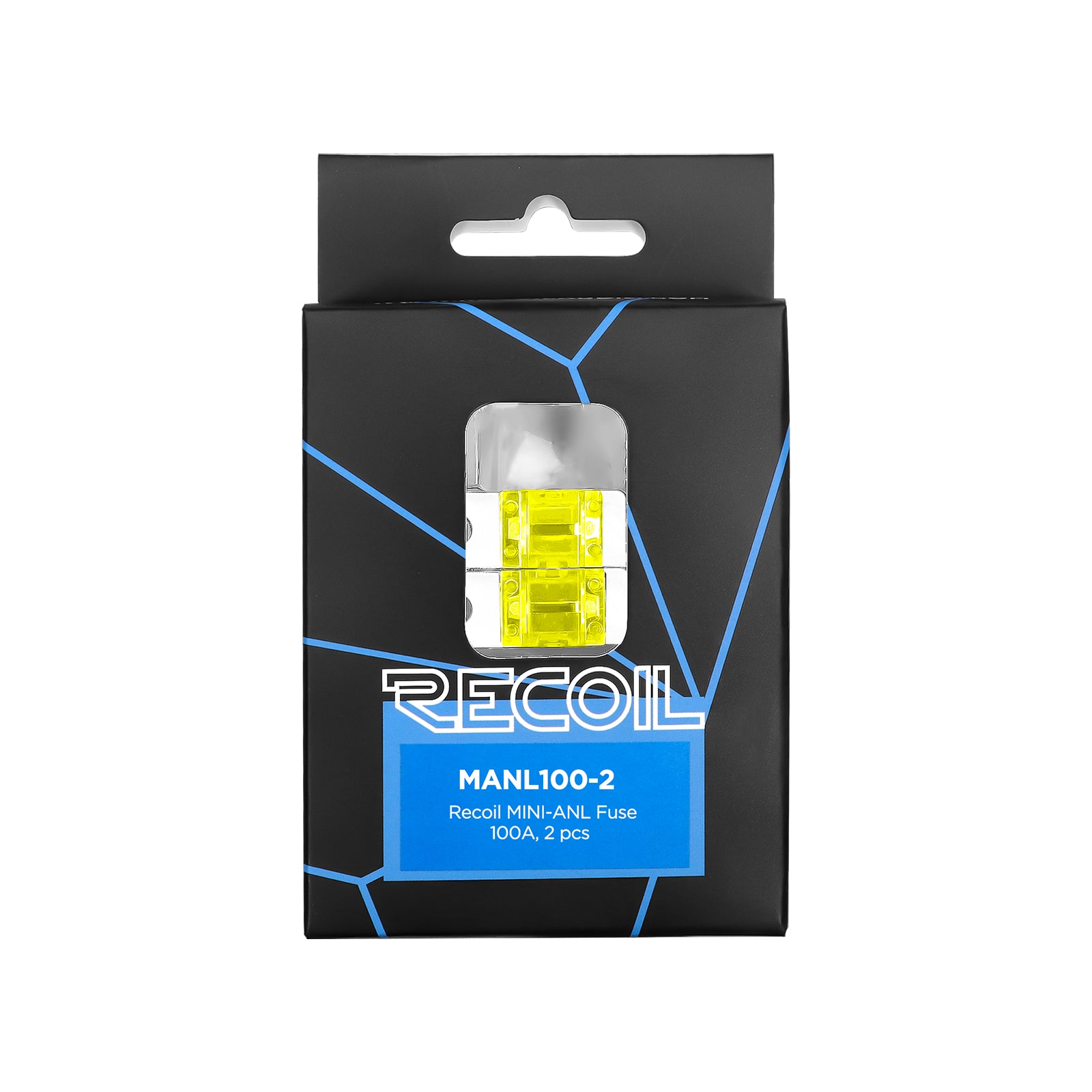 MANL100-2 - 2 Pack 80a Mini-anl Fuses Gold Plated