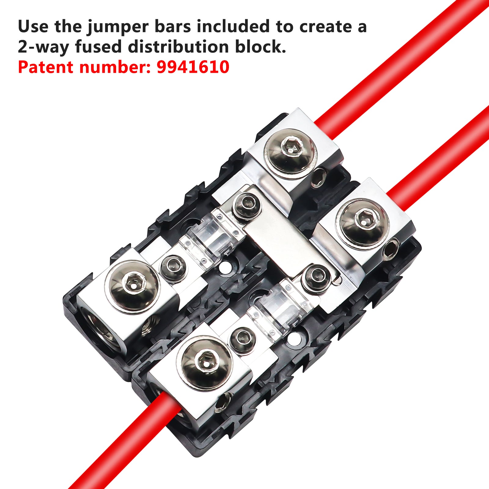 MFHA-2 - 2 Packs 0/2/4 Gauge Modular Inline ANL & Mini-anl Fuse Blocks with Jumper Bars to Create Distribution Block, Fuse and Negative Combo Blocks, 6pcs 60a, 80a, 100a Mini-anl Fuses Included19